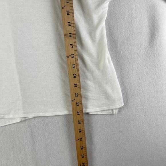 Green Envelope Women's White Cowl Neck Dolman Sleeve Large Top - Picture 4 of 8